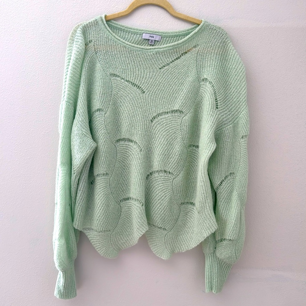 Fate Mint Green Sweater